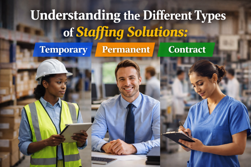 Understanding the Different Types of Staffing Solutions: Temporary vs. Permanent vs. Contract